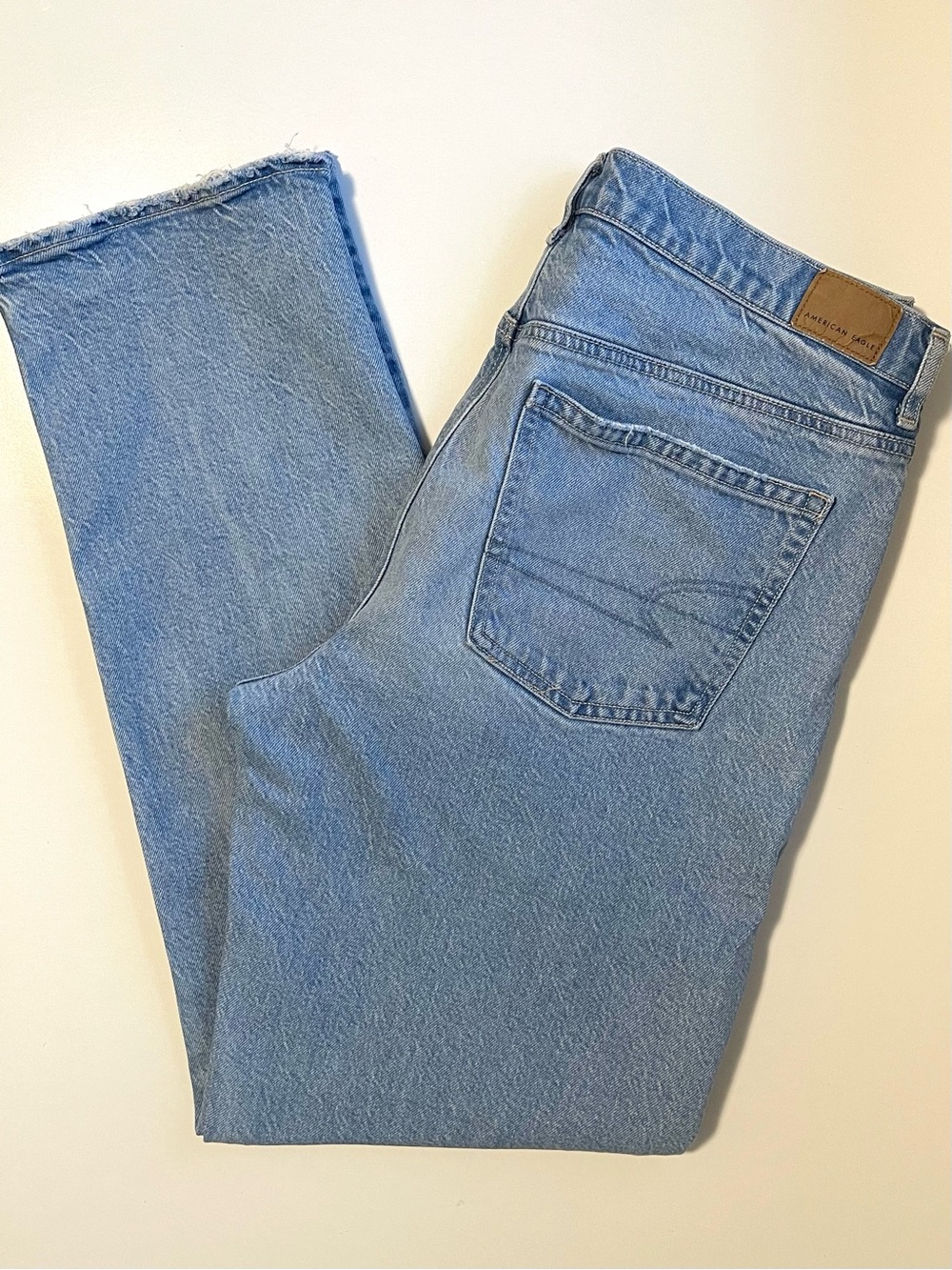 American Eagle Super High Rise Jeans - Straight Leg & X-Long Ankle - Size 12
